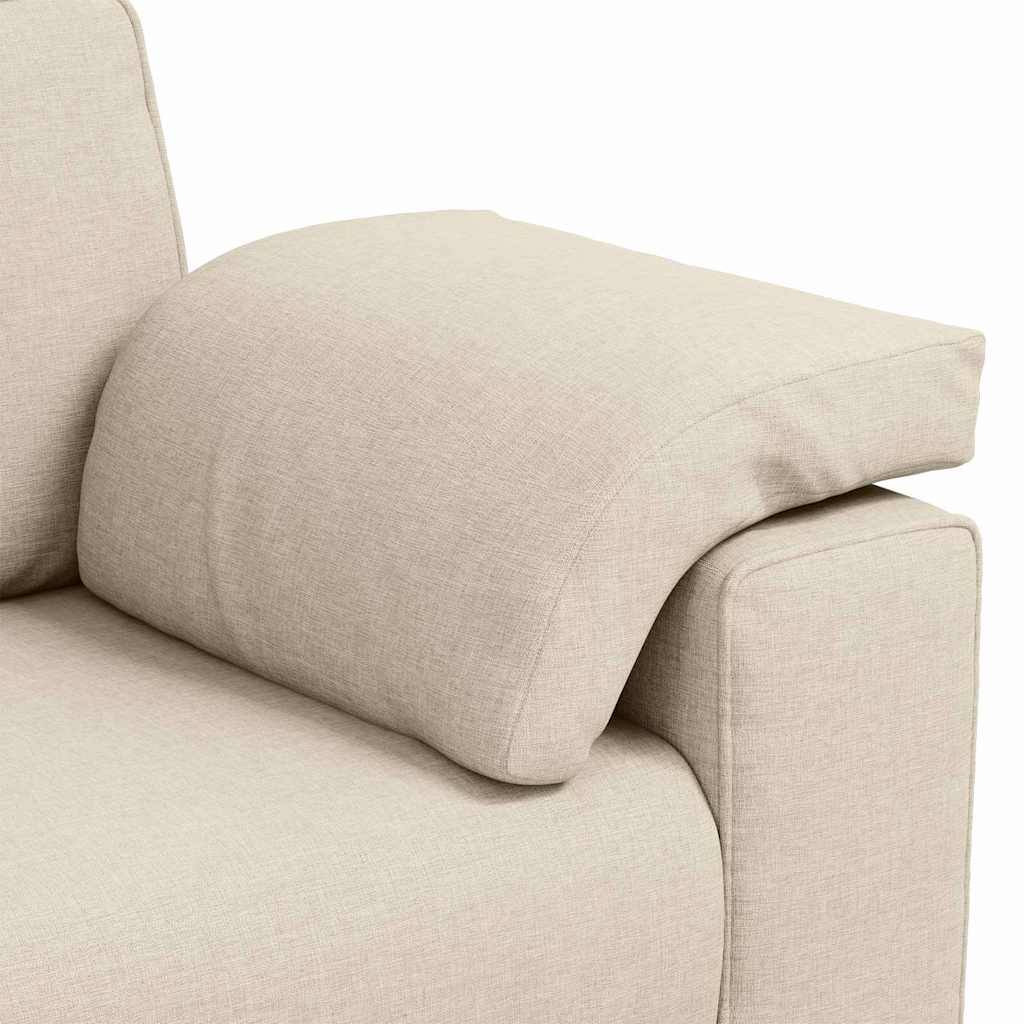 2-Zits Sofa Beige 160 cm Linnen-mix stof is nu te koop bij PeponiXL, paradijselijk wonen!