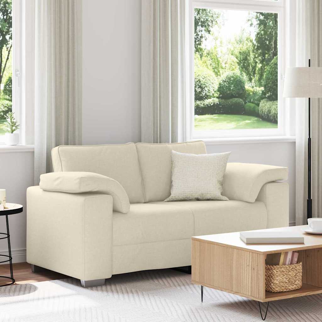 2-Zits Sofa Beige 160 cm Linnen-mix stof is nu te koop bij PeponiXL, paradijselijk wonen!