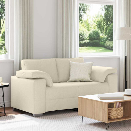 2-Zits Sofa Beige 160 cm Linnen-mix stof is nu te koop bij PeponiXL, paradijselijk wonen!