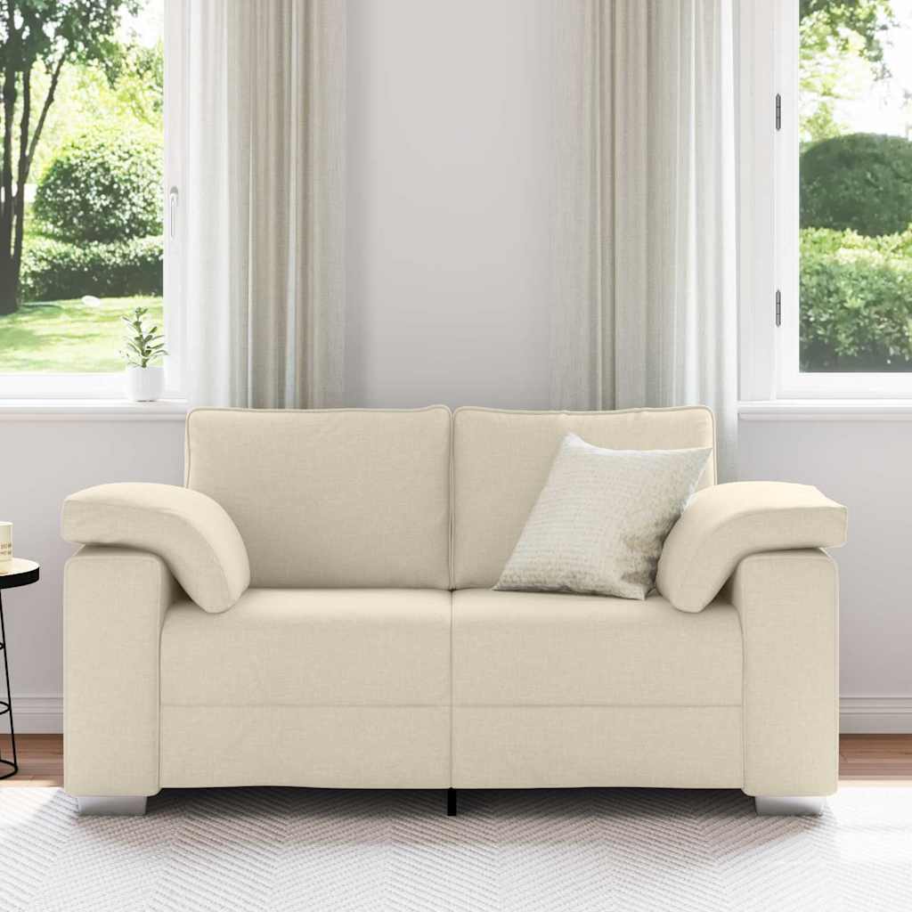 2-Zits Sofa Beige 160 cm Linnen-mix stof is nu te koop bij PeponiXL, paradijselijk wonen!