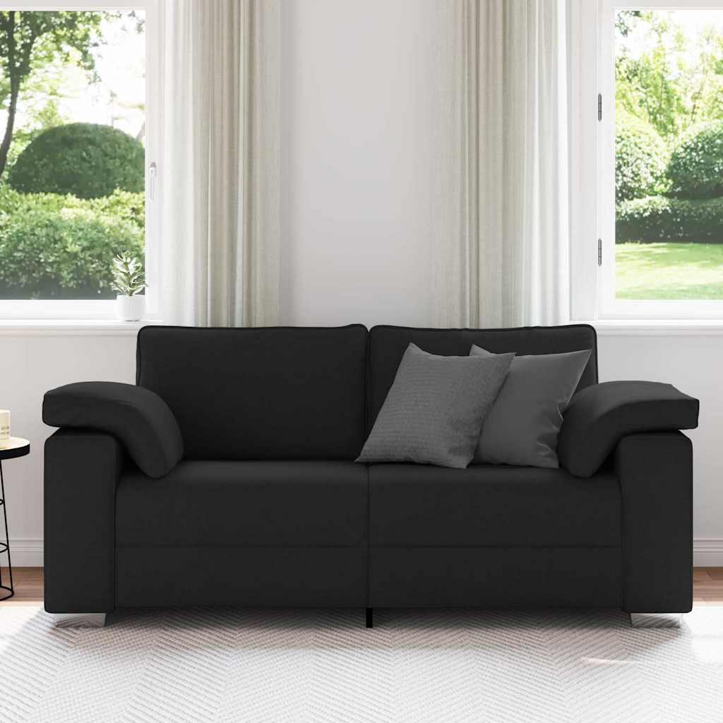 Loveseat Zwart 180 cm Stof is nu te koop bij PeponiXL, paradijselijk wonen!