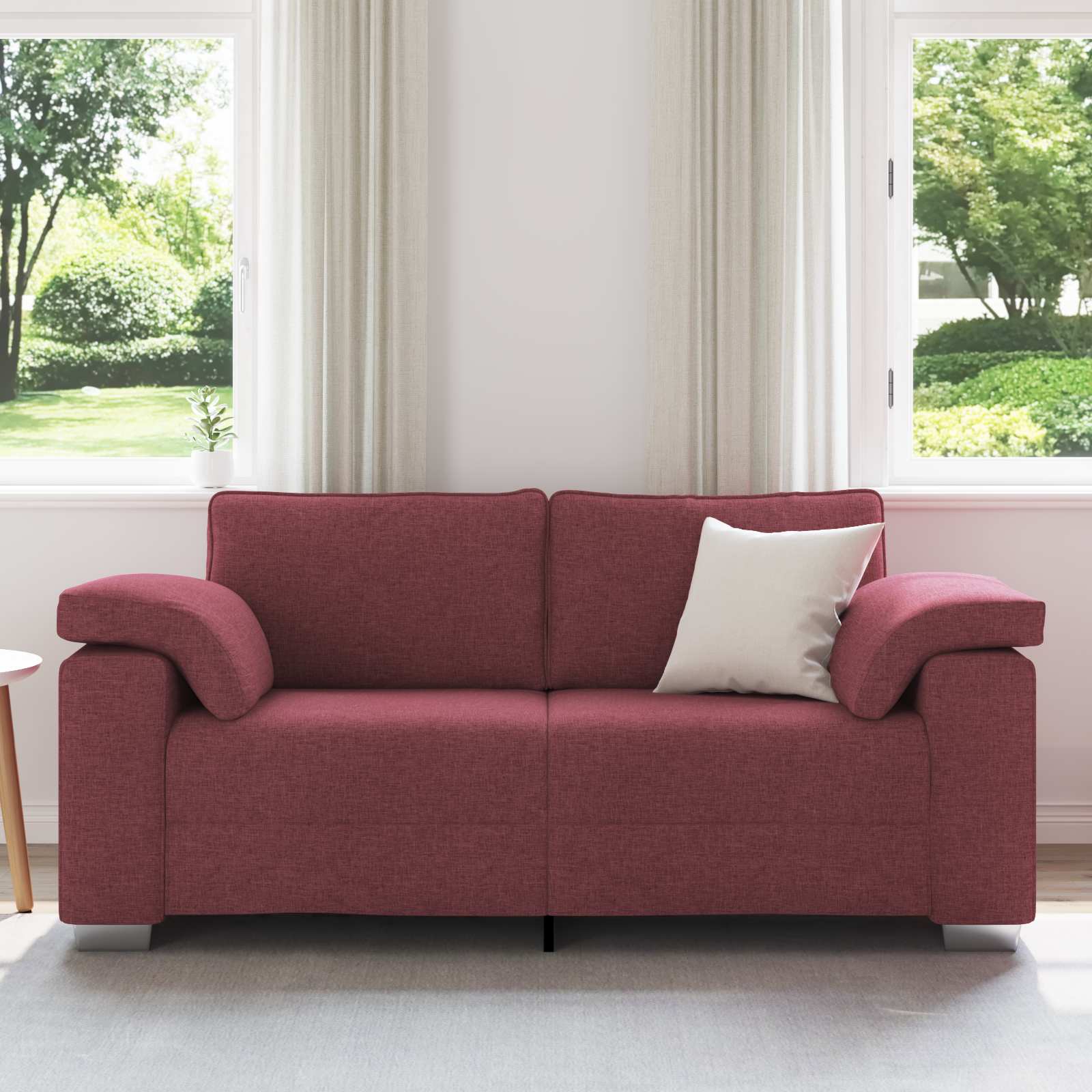 Loveseat Wijnrood 180 cm Stof is nu te koop bij PeponiXL, paradijselijk wonen!