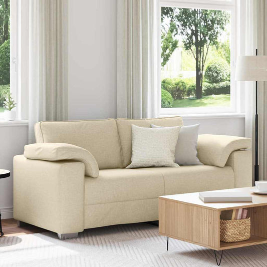 Loveseat Crème 180 cm Stof is nu te koop bij PeponiXL, paradijselijk wonen!
