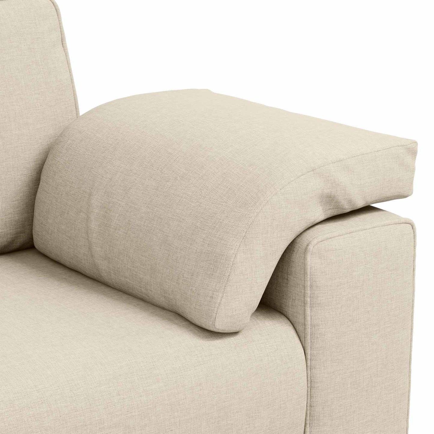 2-Zits Sofa Beige 180 cm Linnen-mix stof