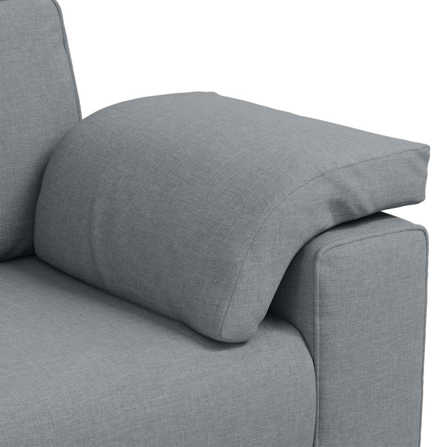 3-Zits Bank Lichtgrijs 220 cm Stof is nu te koop bij PeponiXL, paradijselijk wonen!