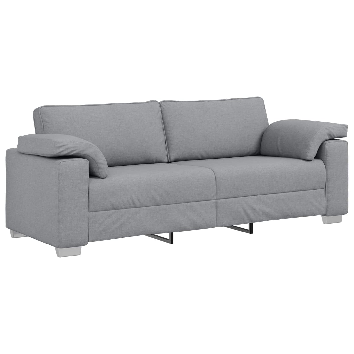 3-Zits Bank Lichtgrijs 220 cm Stof is nu te koop bij PeponiXL, paradijselijk wonen!