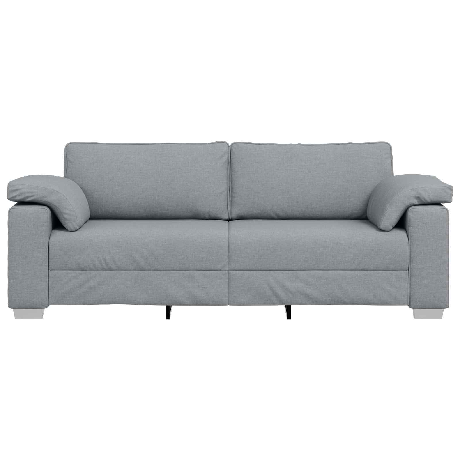 3-Zits Bank Lichtgrijs 220 cm Stof is nu te koop bij PeponiXL, paradijselijk wonen!