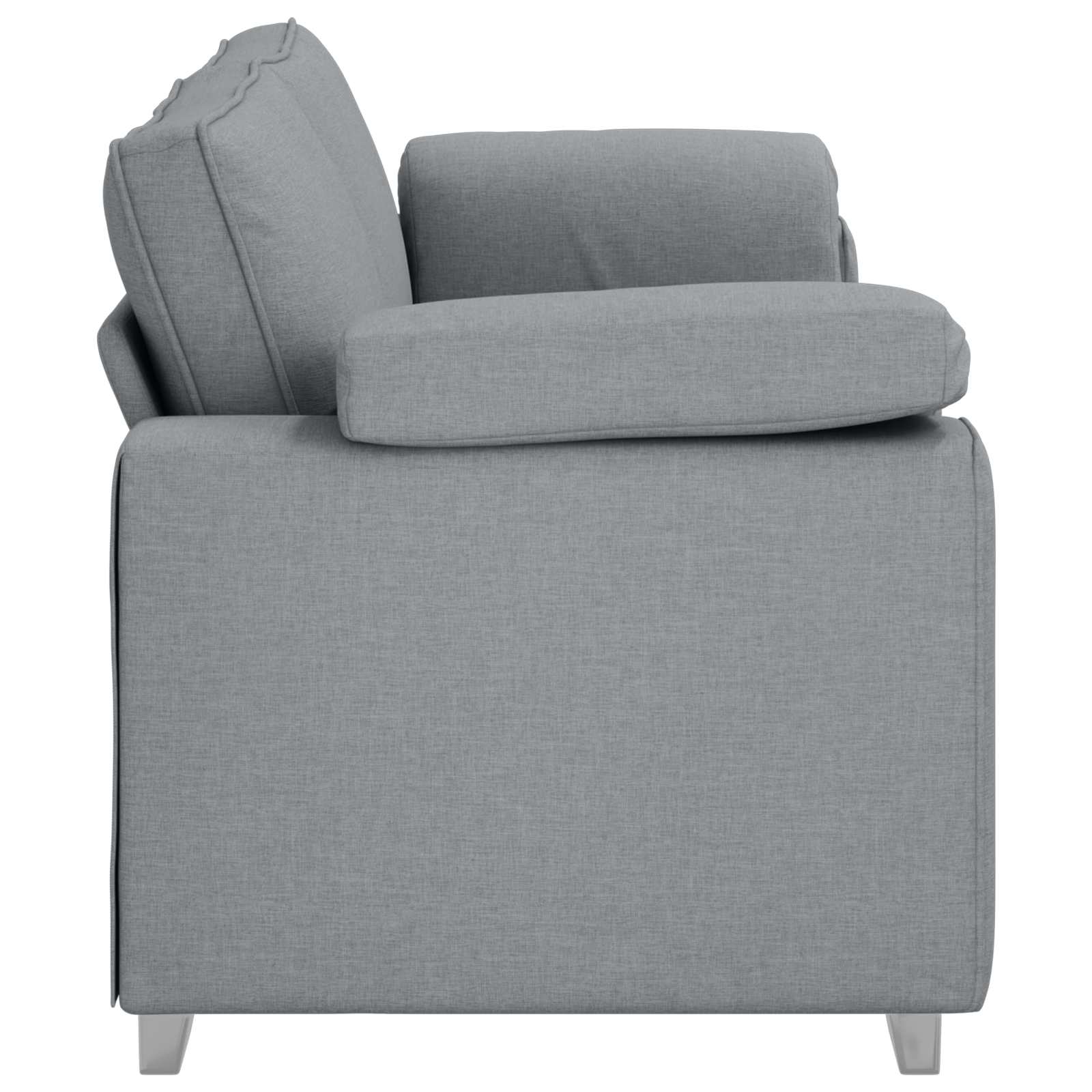 3-Zits Bank Lichtgrijs 220 cm Stof is nu te koop bij PeponiXL, paradijselijk wonen!