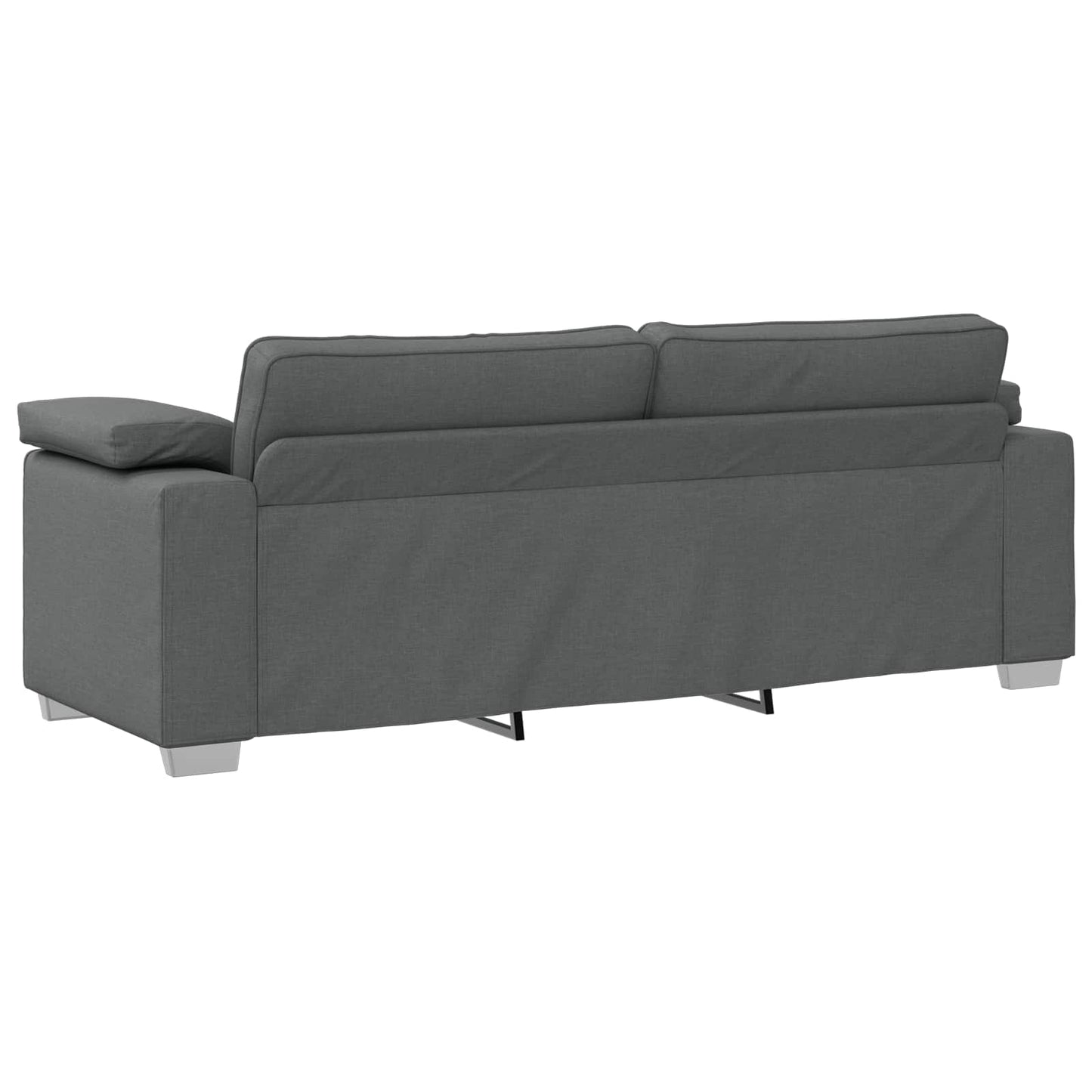3-Zits Bank Donkergrijs 220 cm Stof is nu te koop bij PeponiXL, paradijselijk wonen!