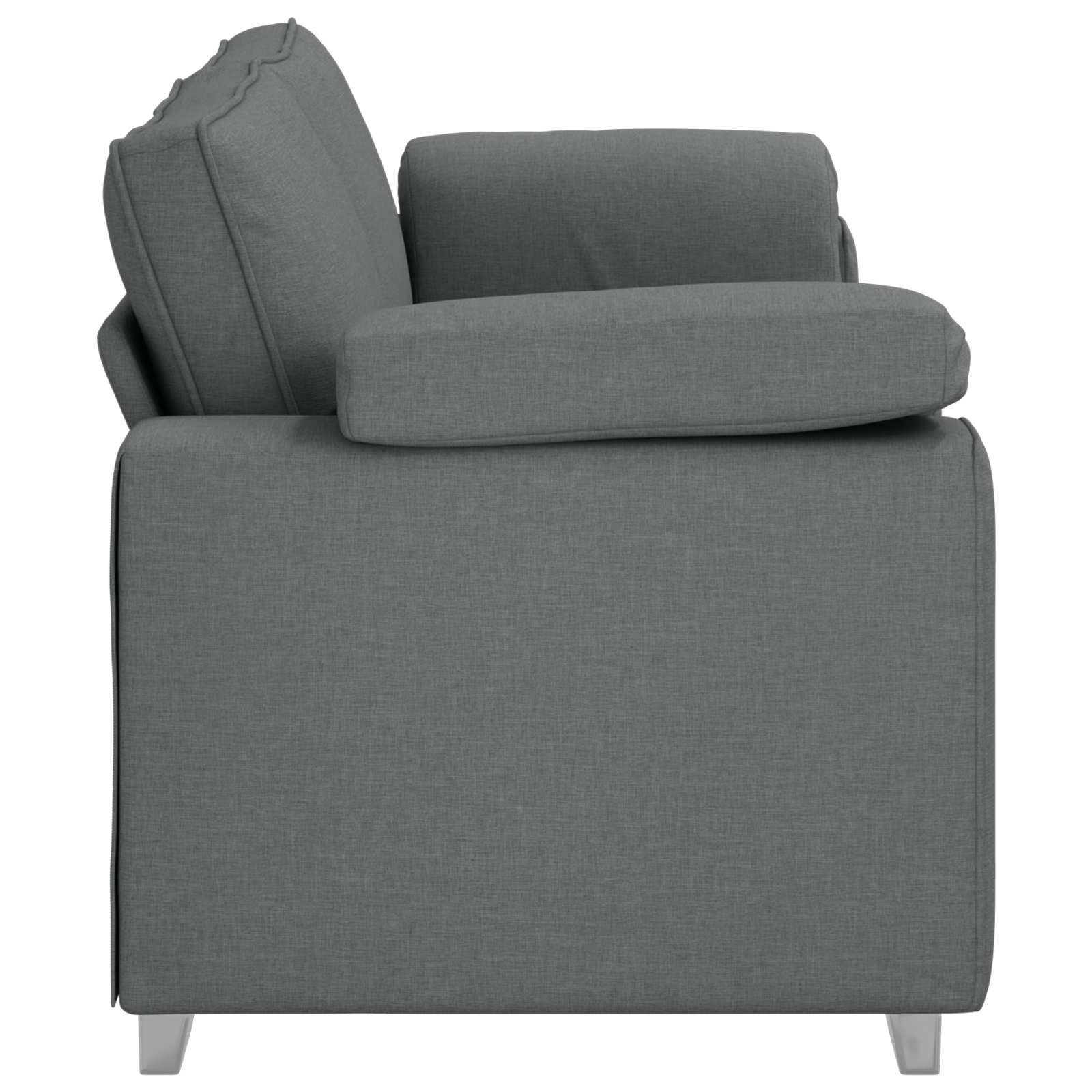 3-Zits Bank Donkergrijs 220 cm Stof is nu te koop bij PeponiXL, paradijselijk wonen!