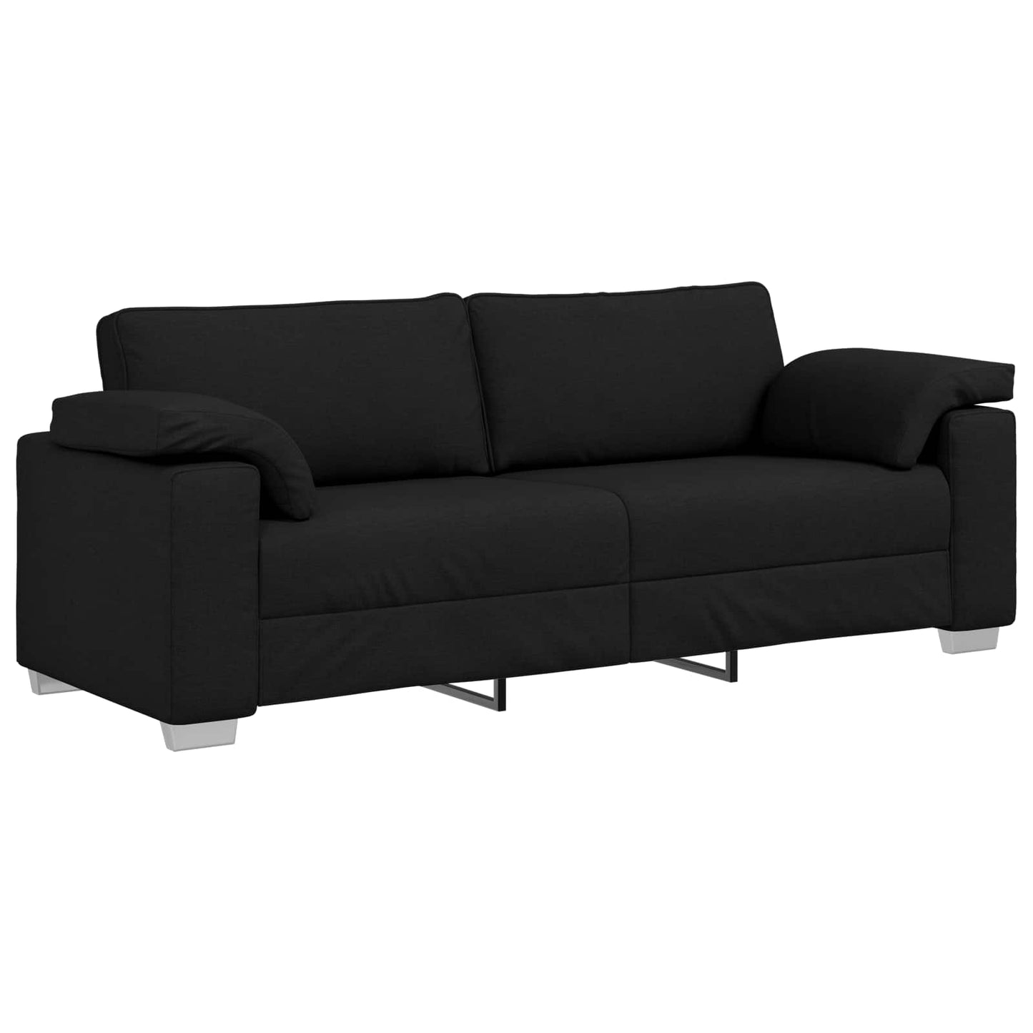 3-Zits Bank Zwart 220 cm Stof is nu te koop bij PeponiXL, paradijselijk wonen!