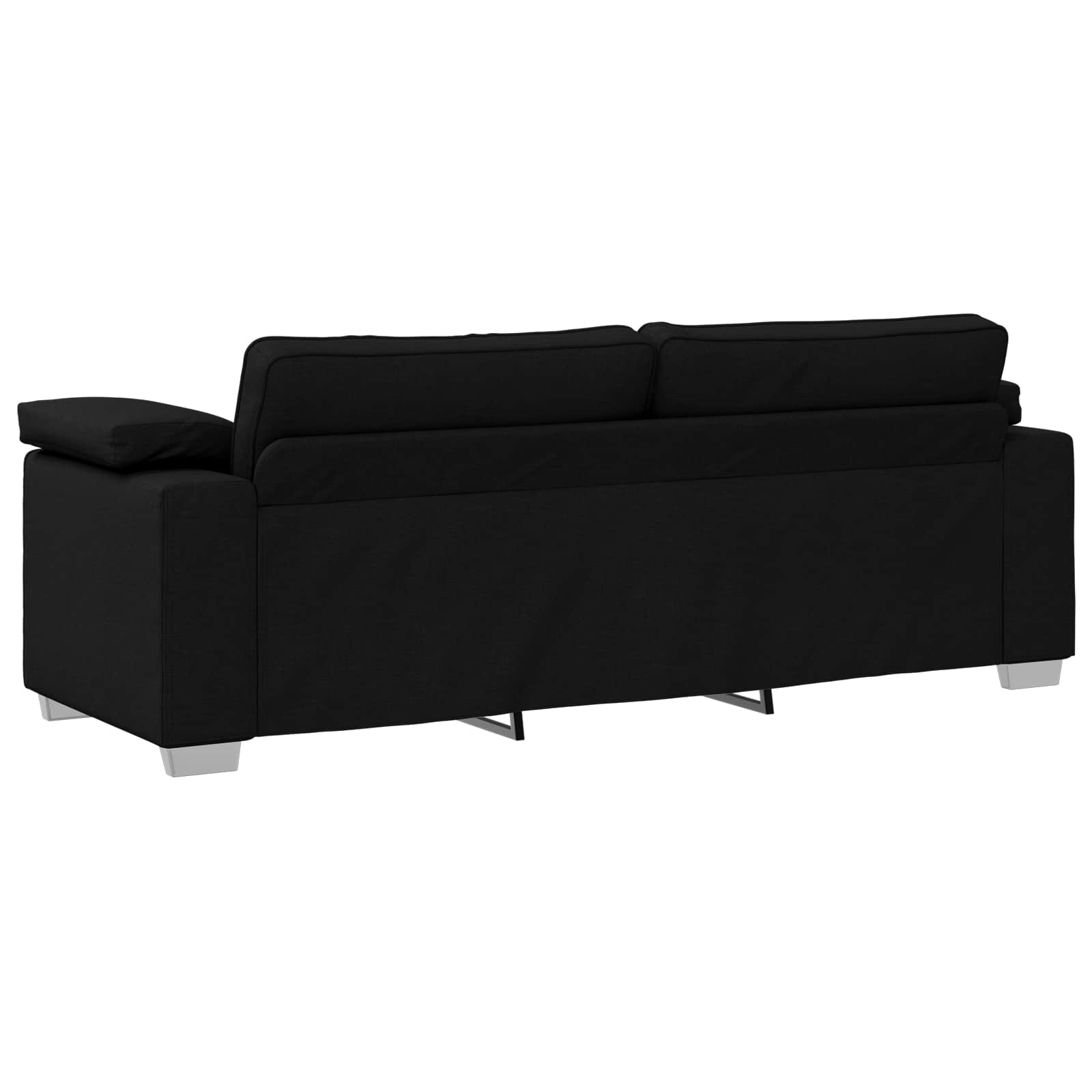 3-Zits Bank Zwart 220 cm Stof is nu te koop bij PeponiXL, paradijselijk wonen!