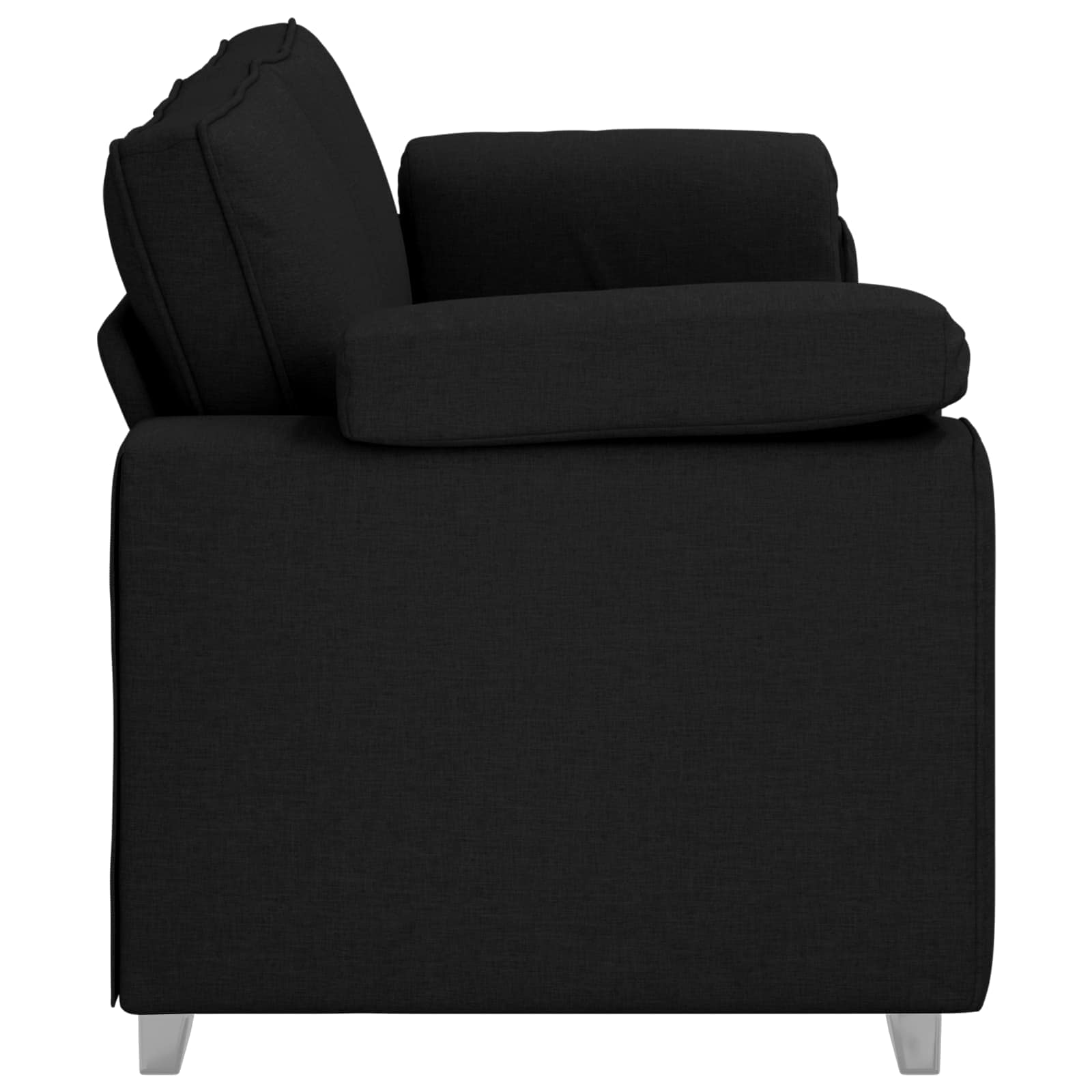3-Zits Bank Zwart 220 cm Stof is nu te koop bij PeponiXL, paradijselijk wonen!