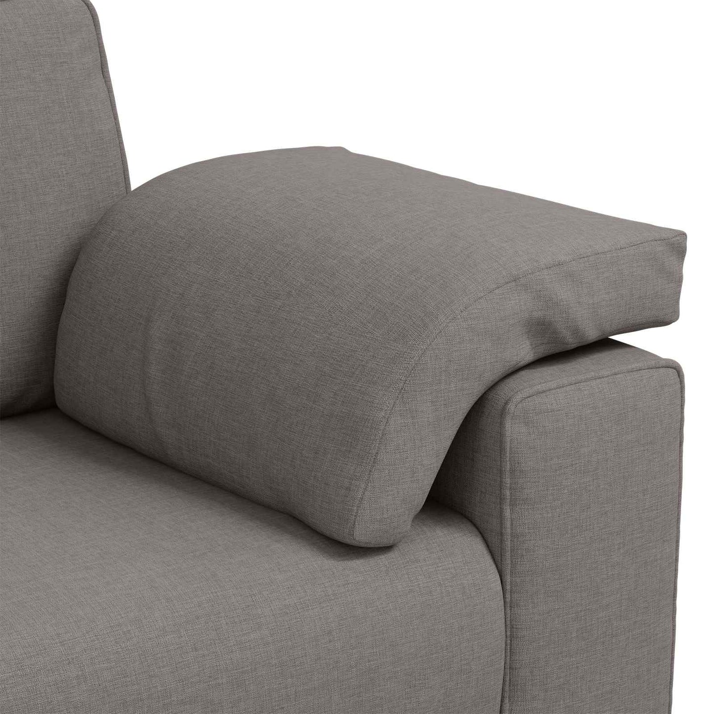 3-Zits Bank Taupe 220 cm Stof is nu te koop bij PeponiXL, paradijselijk wonen!