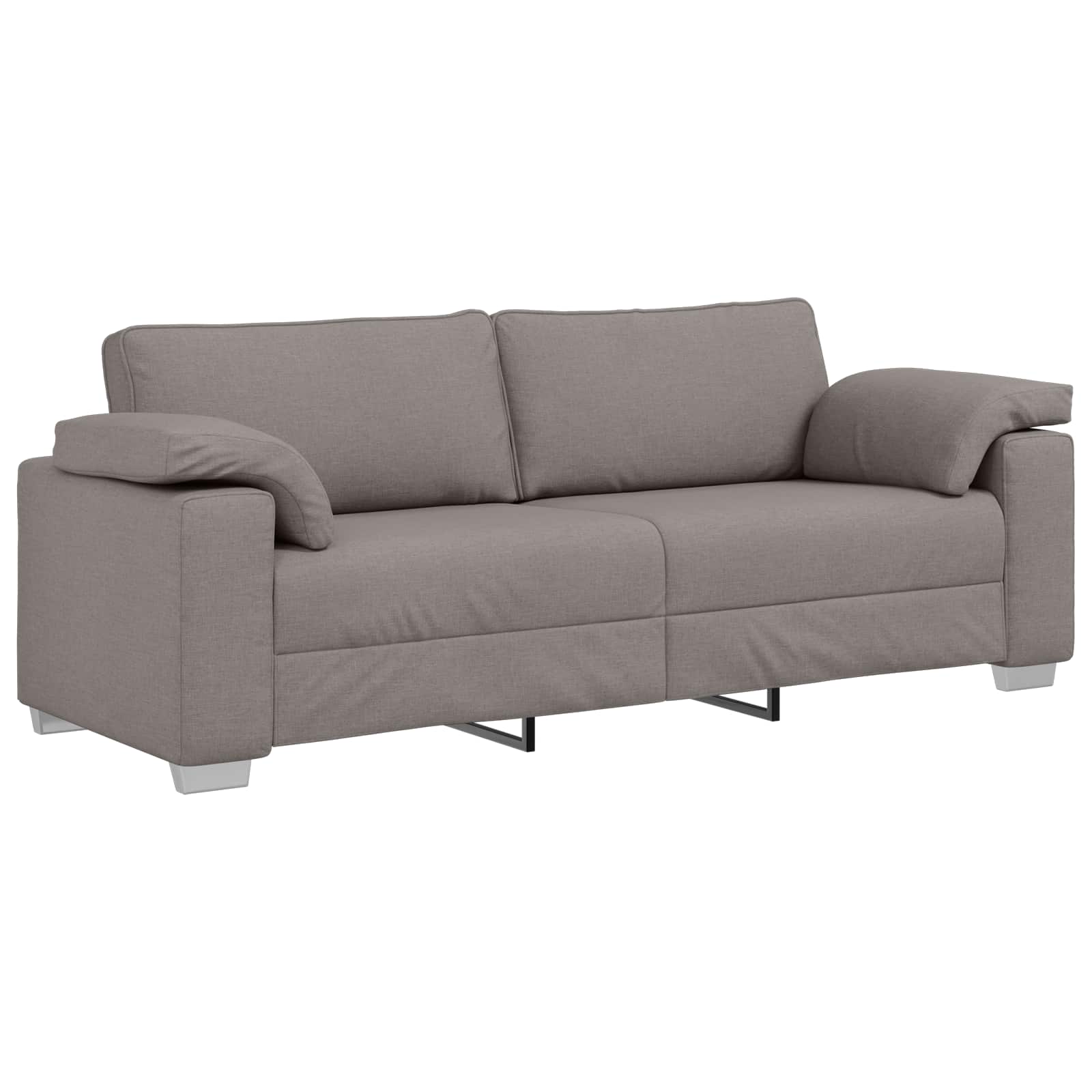 3-Zits Bank Taupe 220 cm Stof is nu te koop bij PeponiXL, paradijselijk wonen!