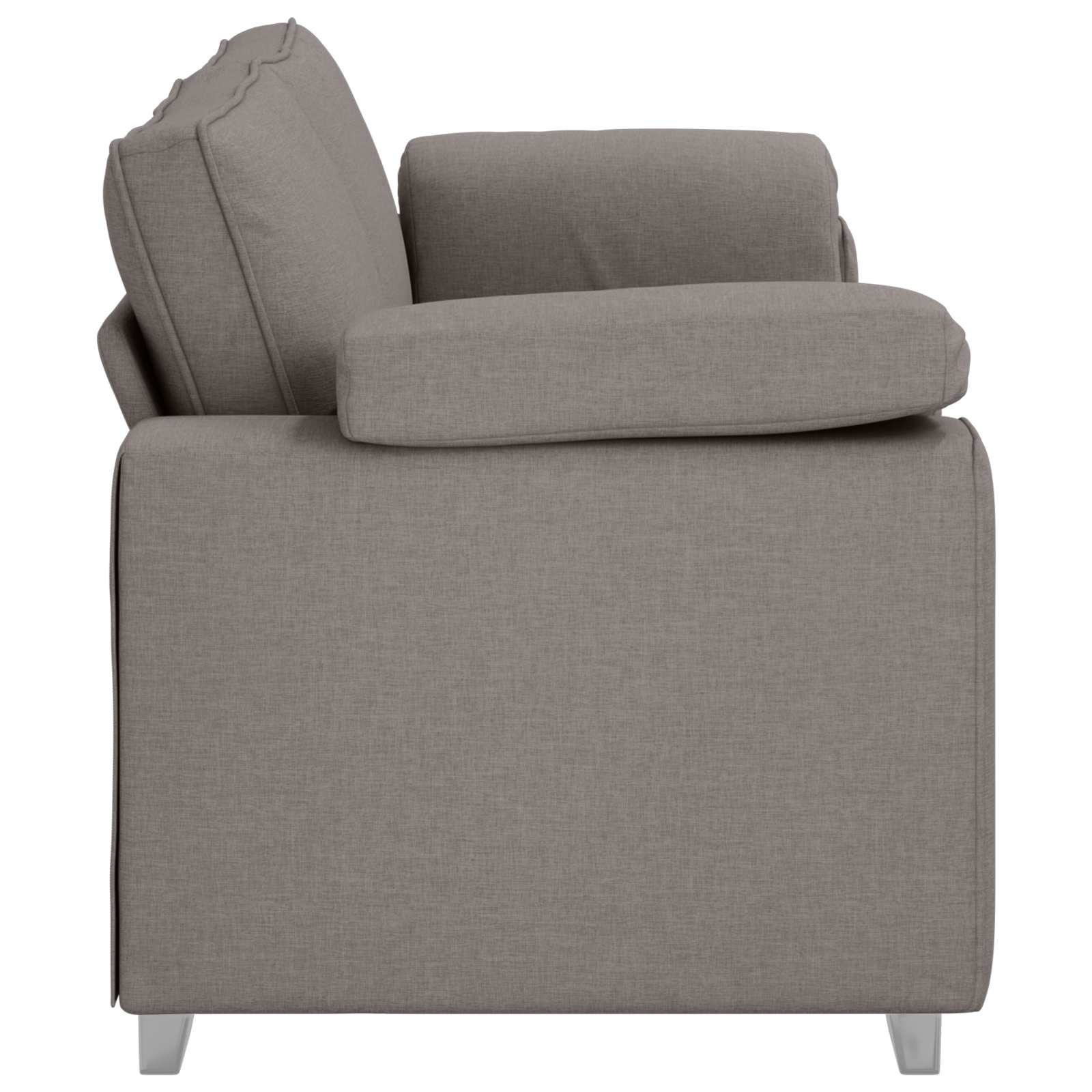3-Zits Bank Taupe 220 cm Stof is nu te koop bij PeponiXL, paradijselijk wonen!