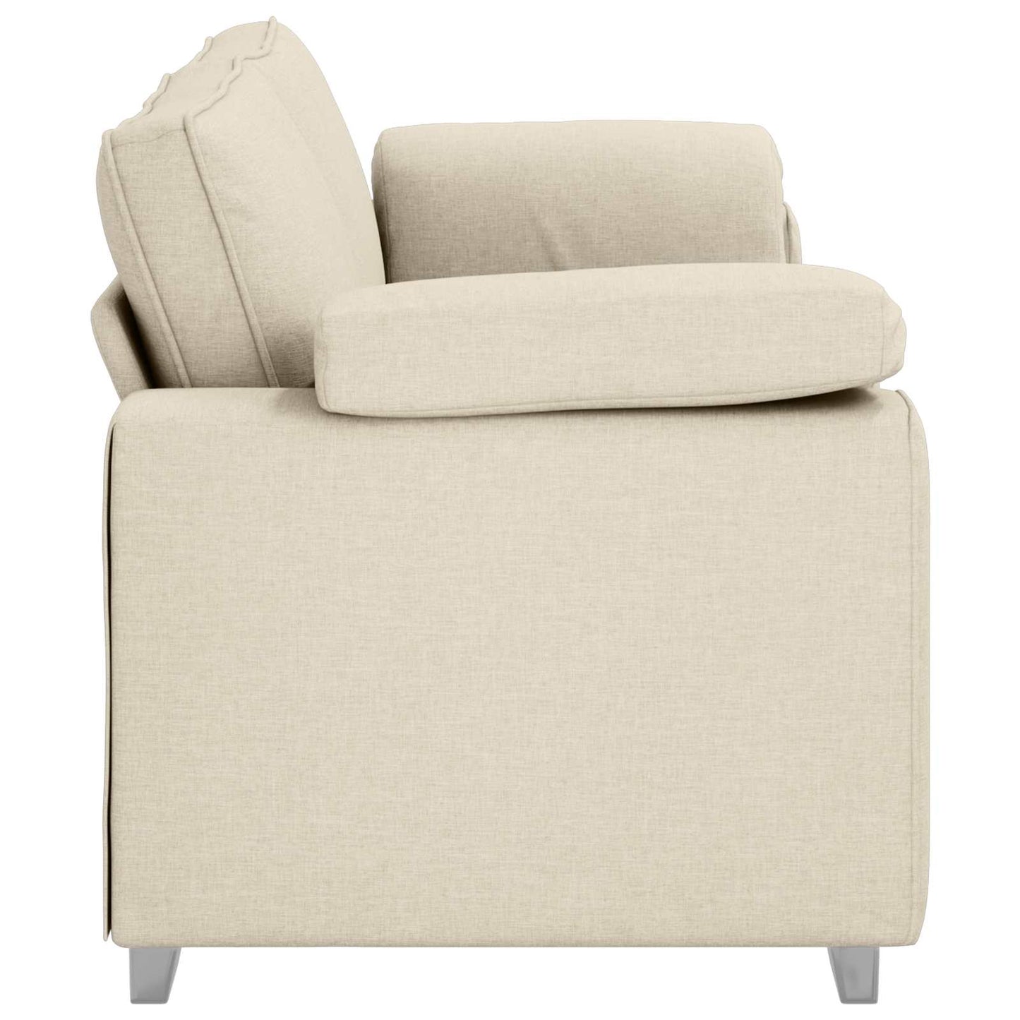 3-Zits Bank Beige 220 cm Linnen-mix stof