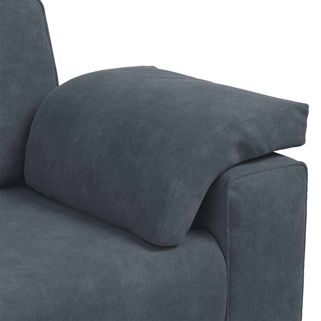 Loveseat bank 160x77x82 cm fluweel donkergrijs is nu te koop bij PeponiXL, paradijselijk wonen!