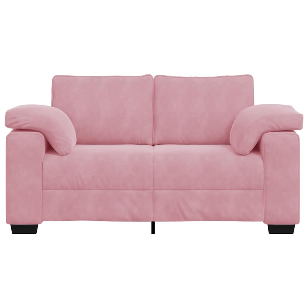Loveseat Sofa Roze 160x77x82 cm Fluweel is nu te koop bij PeponiXL, paradijselijk wonen!
