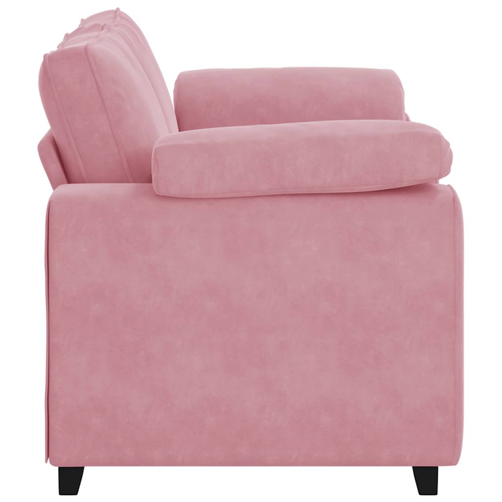 Loveseat Sofa Roze 160x77x82 cm Fluweel is nu te koop bij PeponiXL, paradijselijk wonen!