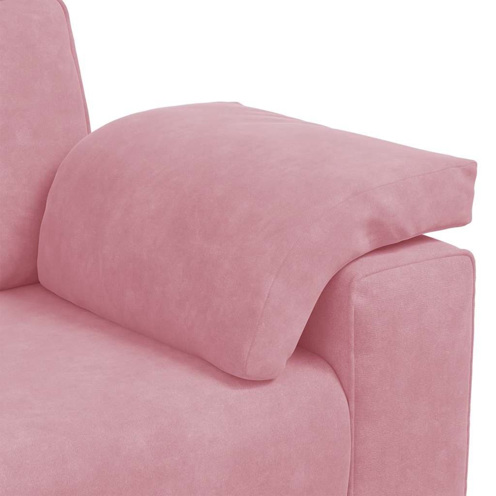 Loveseat Sofa Roze 160x77x82 cm Fluweel is nu te koop bij PeponiXL, paradijselijk wonen!