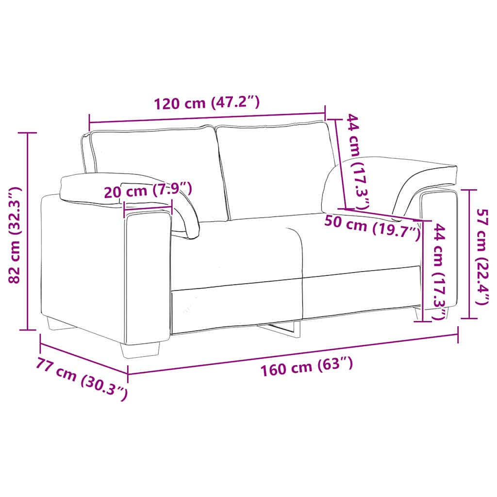 Loveseat Sofa Roze 160x77x82 cm Fluweel is nu te koop bij PeponiXL, paradijselijk wonen!