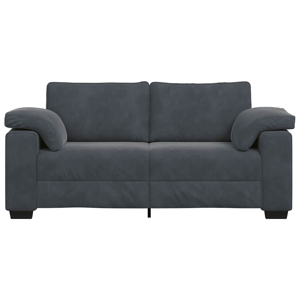Loveseat bank 180x77x82 cm fluweel donkergrijs is nu te koop bij PeponiXL, paradijselijk wonen!