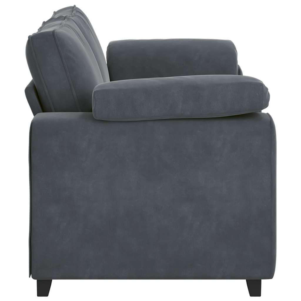 Loveseat bank 180x77x82 cm fluweel donkergrijs is nu te koop bij PeponiXL, paradijselijk wonen!