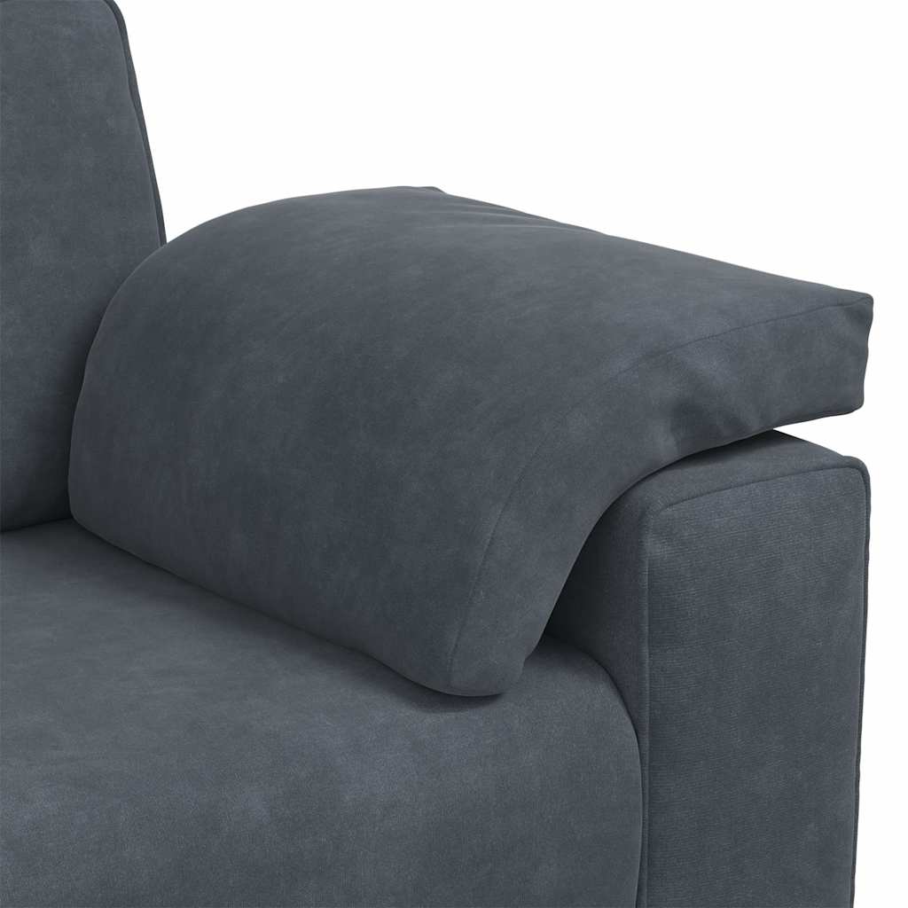 Loveseat bank 180x77x82 cm fluweel donkergrijs is nu te koop bij PeponiXL, paradijselijk wonen!