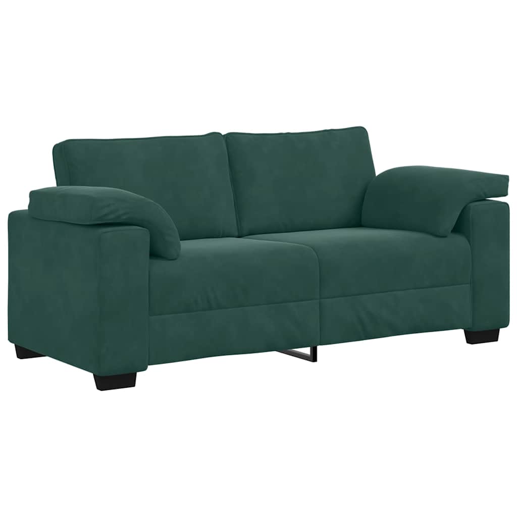 Loveseat Sofa Donkergroen 180x77x82 cm Fluweel is nu te koop bij PeponiXL, paradijselijk wonen!