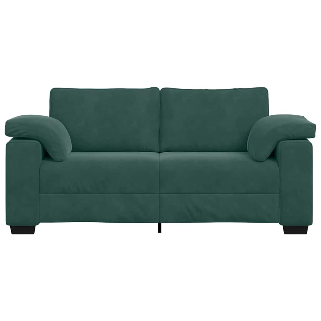 Loveseat Sofa Donkergroen 180x77x82 cm Fluweel is nu te koop bij PeponiXL, paradijselijk wonen!