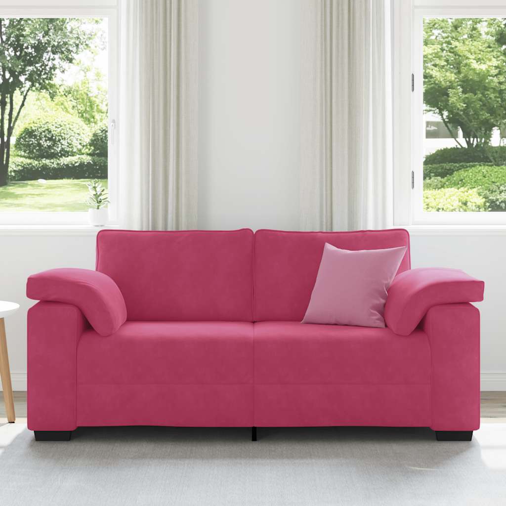 Loveseat Sofa Wijnrood 180x77x82 cm Fluweel is nu te koop bij PeponiXL, paradijselijk wonen!
