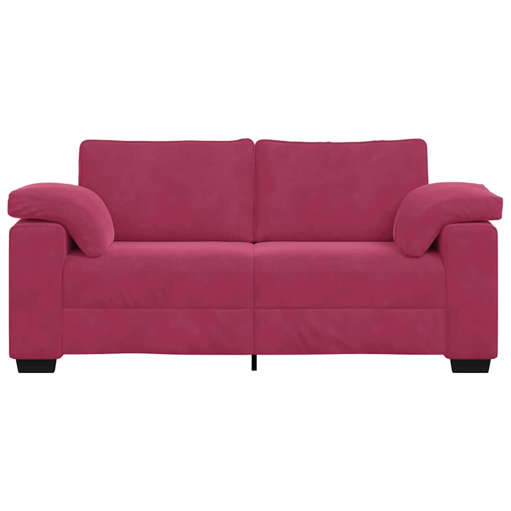 Loveseat Sofa Wijnrood 180x77x82 cm Fluweel is nu te koop bij PeponiXL, paradijselijk wonen!