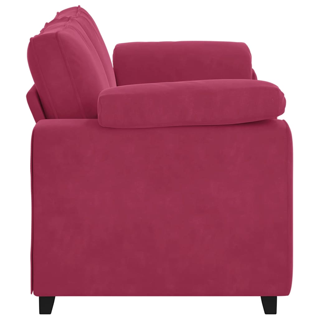 Loveseat Sofa Wijnrood 180x77x82 cm Fluweel is nu te koop bij PeponiXL, paradijselijk wonen!