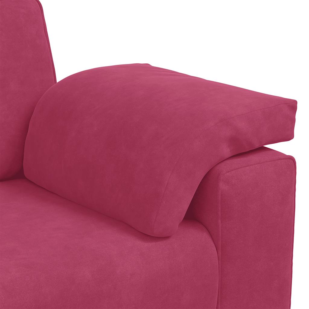 Loveseat Sofa Wijnrood 180x77x82 cm Fluweel is nu te koop bij PeponiXL, paradijselijk wonen!