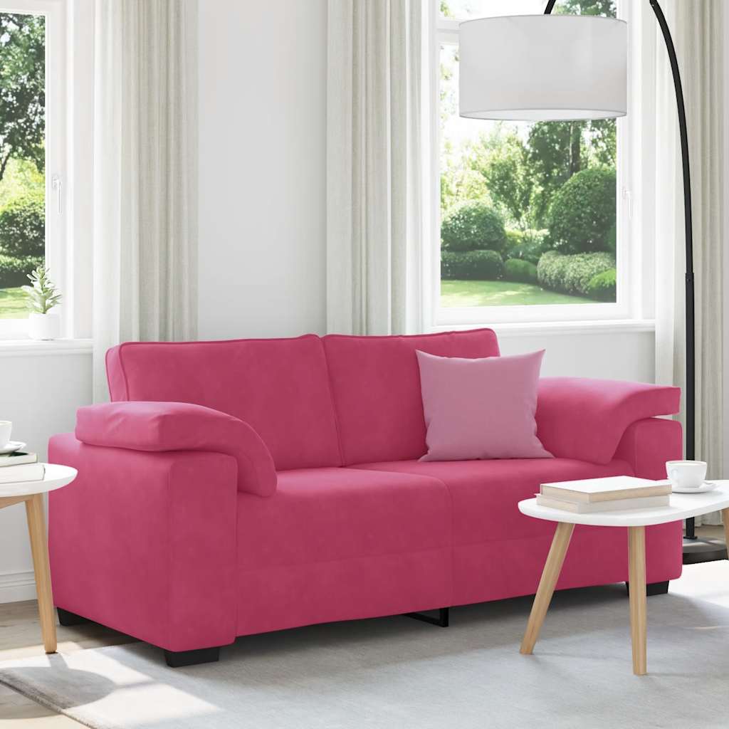 Loveseat Sofa Wijnrood 180x77x82 cm Fluweel is nu te koop bij PeponiXL, paradijselijk wonen!