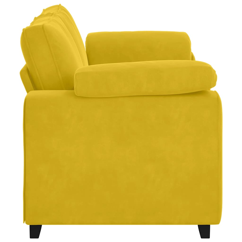 Loveseat Sofa Geel 180x77x82 cm Fluweel is nu te koop bij PeponiXL, paradijselijk wonen!