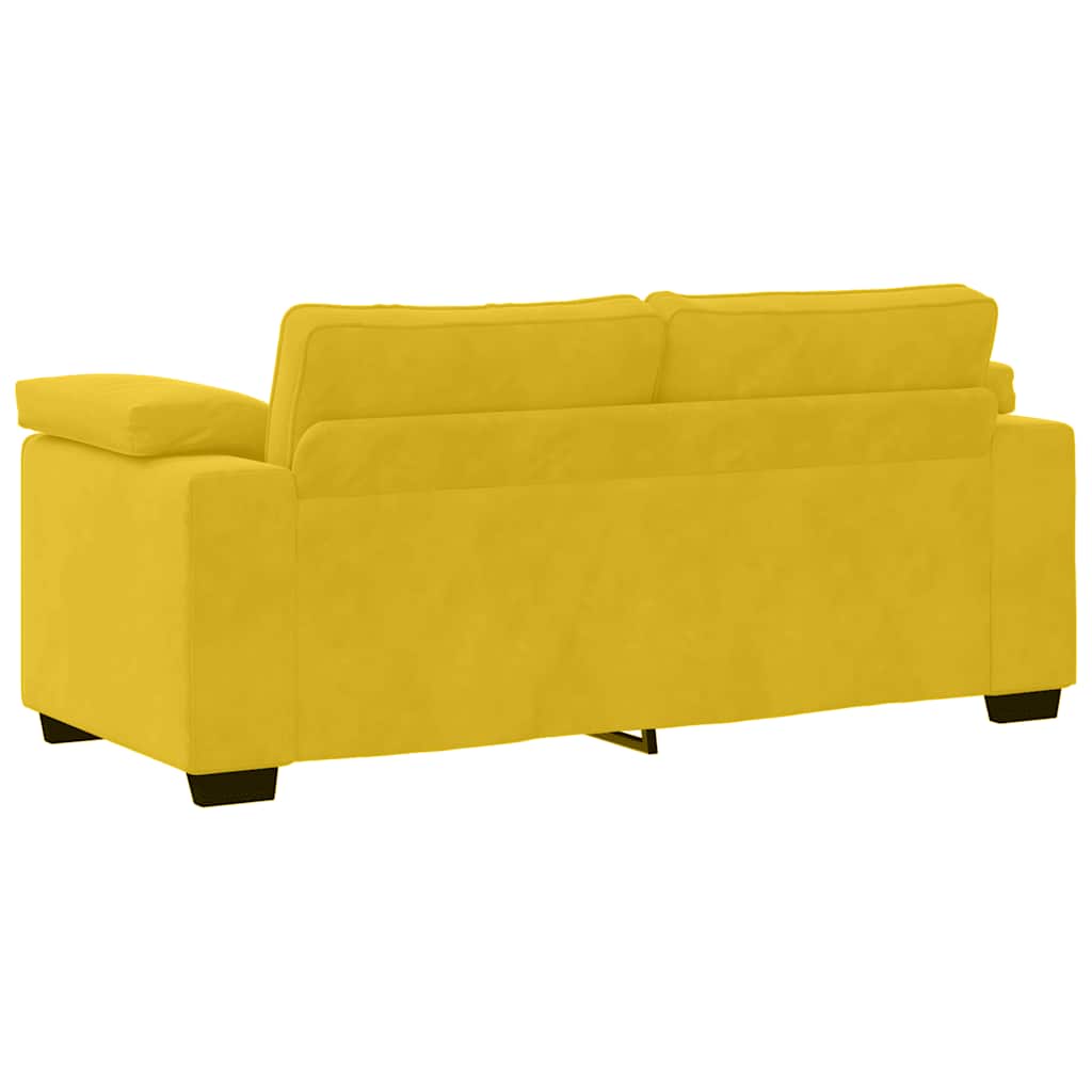 Loveseat Sofa Geel 180x77x82 cm Fluweel is nu te koop bij PeponiXL, paradijselijk wonen!