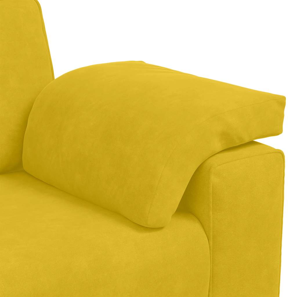 Loveseat Sofa Geel 180x77x82 cm Fluweel is nu te koop bij PeponiXL, paradijselijk wonen!