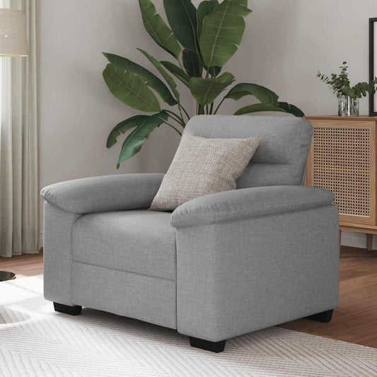 Sofastoel Wolkgrijs 100x81x84 cm Stof is nu te koop bij PeponiXL, paradijselijk wonen!