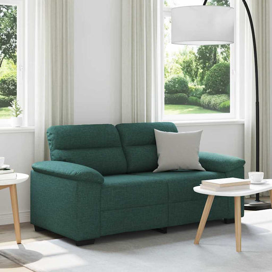 2-zitsbank donkergroen 160x81x84 cm stof is nu te koop bij PeponiXL, paradijselijk wonen!