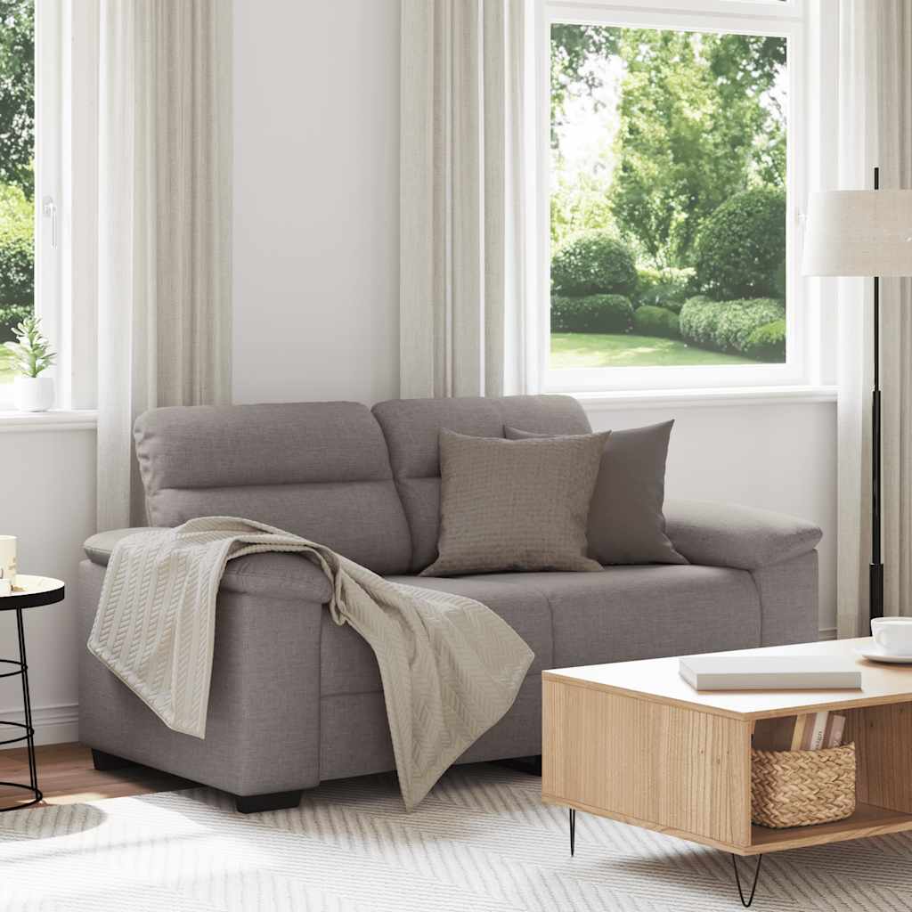2-zitsbank Taupe 160x81x84 cm Stof is nu te koop bij PeponiXL, paradijselijk wonen!