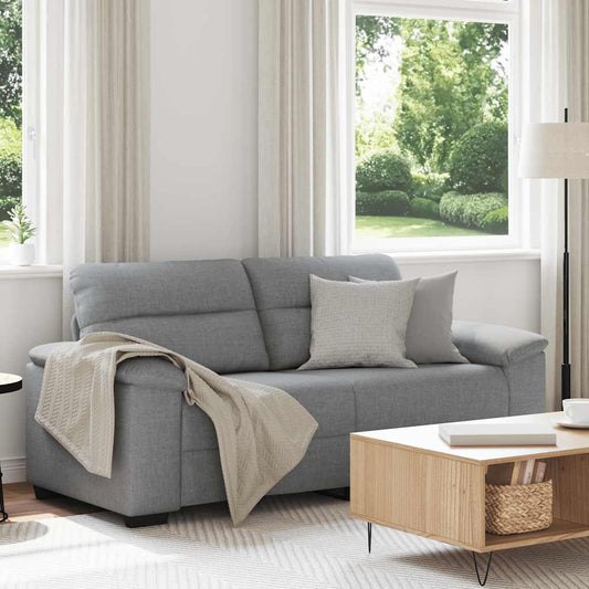 2-zitsbank 180x81x84 cm stof lichtgrijs is nu te koop bij PeponiXL, paradijselijk wonen!
