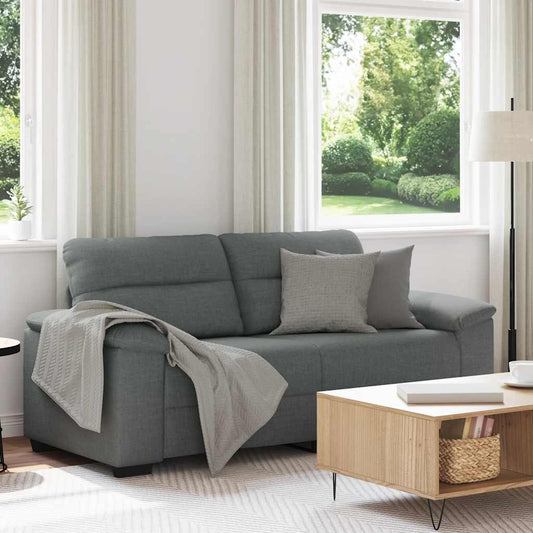 2-zitsbank 180x81x84 cm stof donkergrijs is nu te koop bij PeponiXL, paradijselijk wonen!