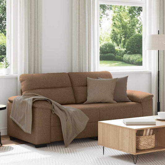 2-zitsbank bruin 180x81x84 cm stof is nu te koop bij PeponiXL, paradijselijk wonen!