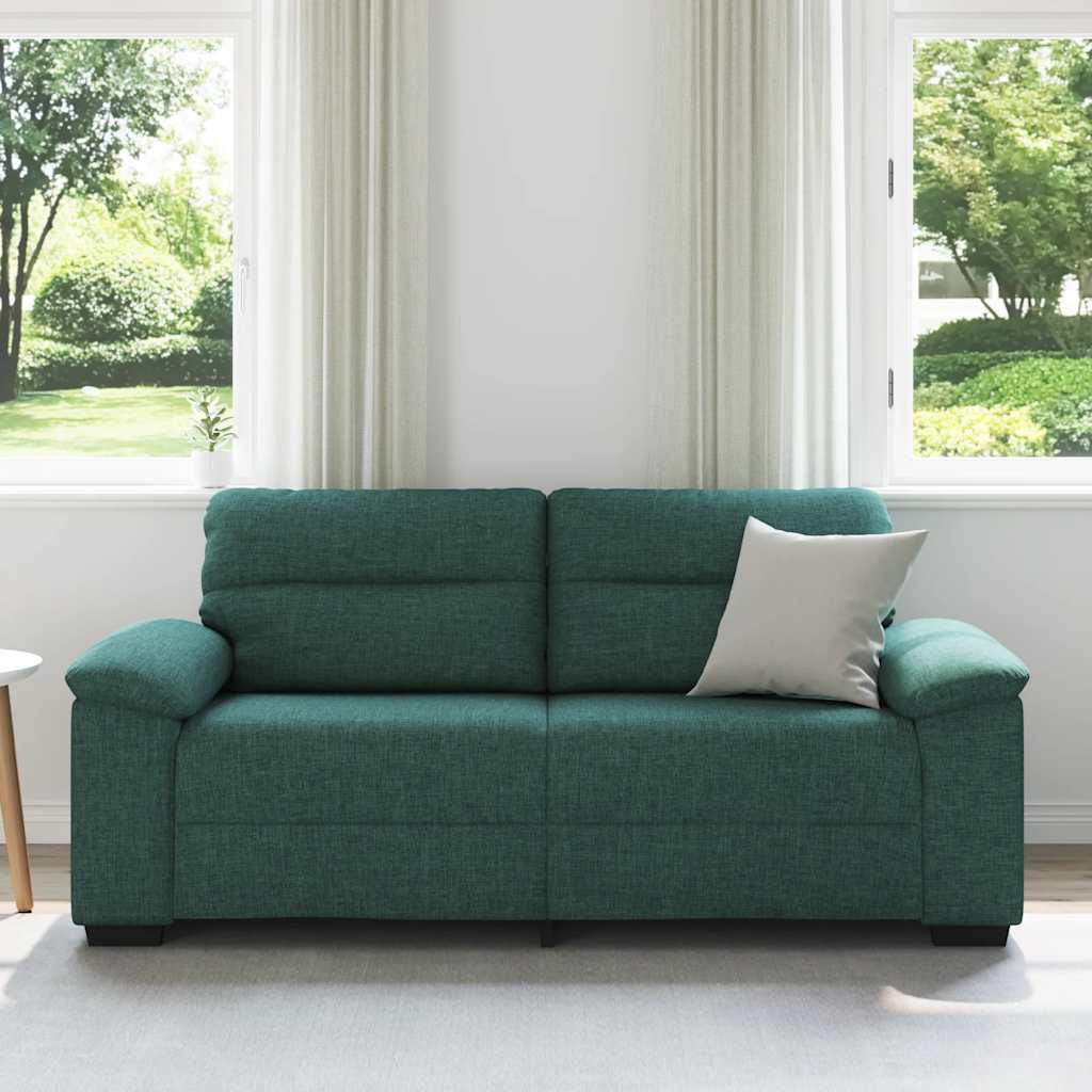 2-zitsbank donkergroen 180x81x84 cm stof is nu te koop bij PeponiXL, paradijselijk wonen!