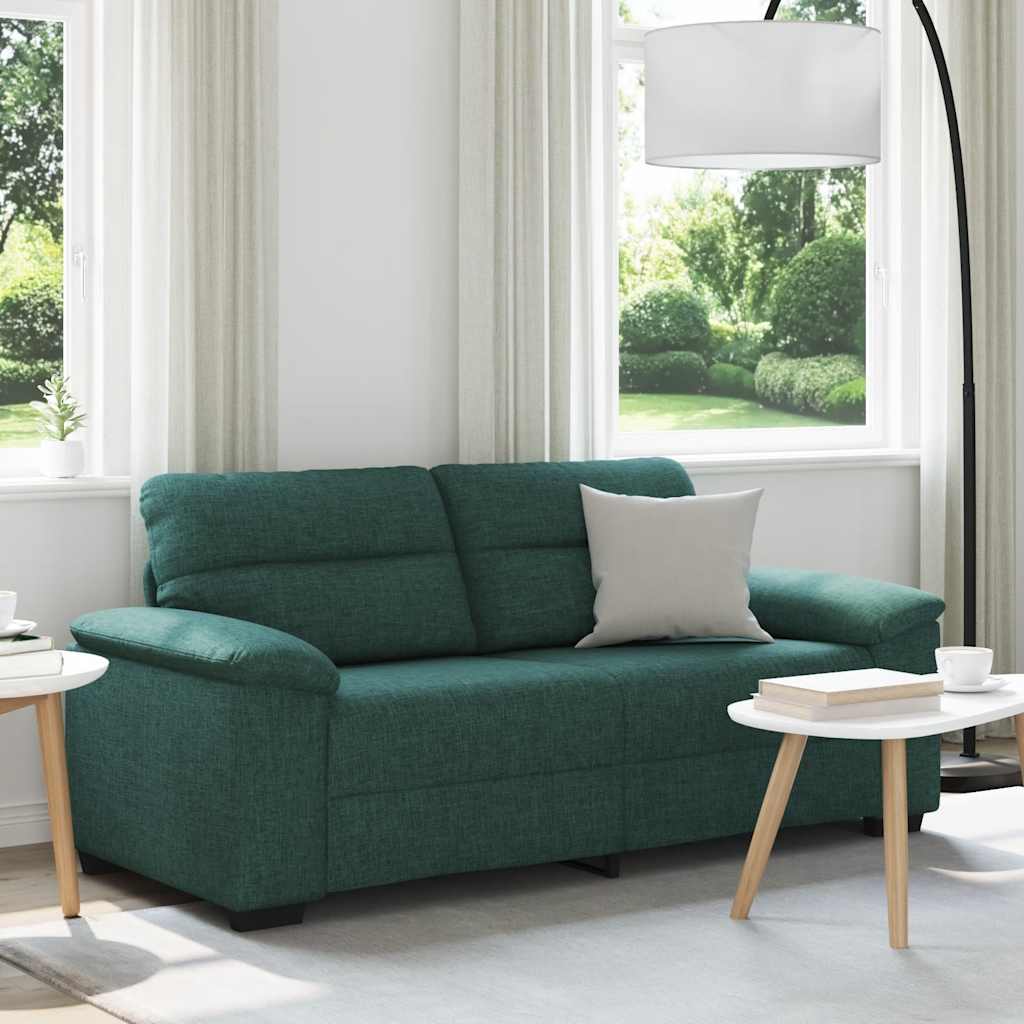 2-zitsbank donkergroen 180x81x84 cm stof is nu te koop bij PeponiXL, paradijselijk wonen!