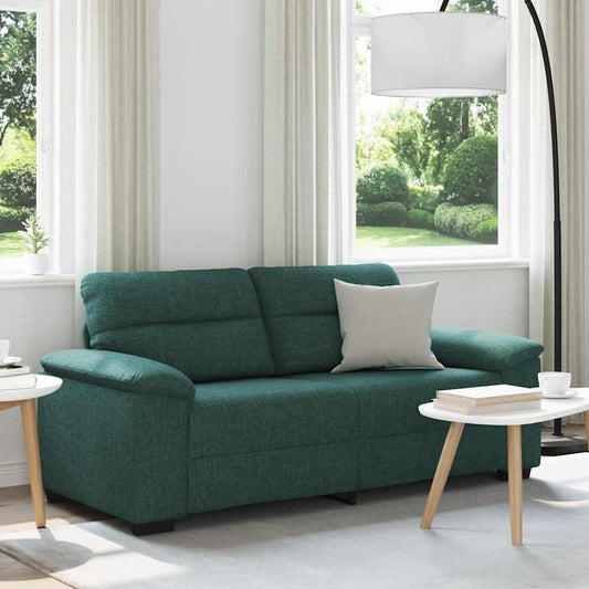 2-zitsbank donkergroen 180x81x84 cm stof is nu te koop bij PeponiXL, paradijselijk wonen!