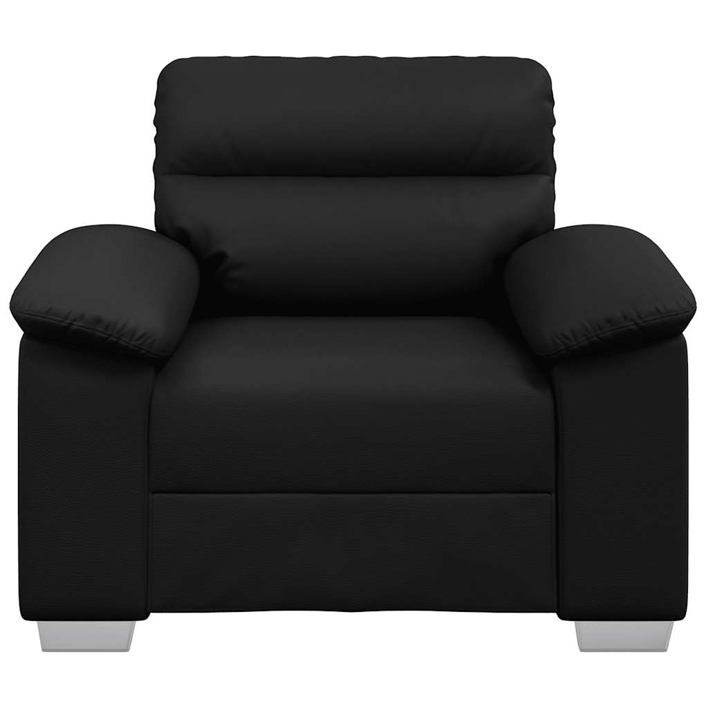 Fauteuil 100x81x84 cm kunstleer zwart is nu te koop bij PeponiXL, paradijselijk wonen!