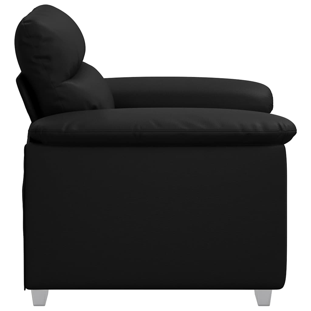 Fauteuil 100x81x84 cm kunstleer zwart is nu te koop bij PeponiXL, paradijselijk wonen!